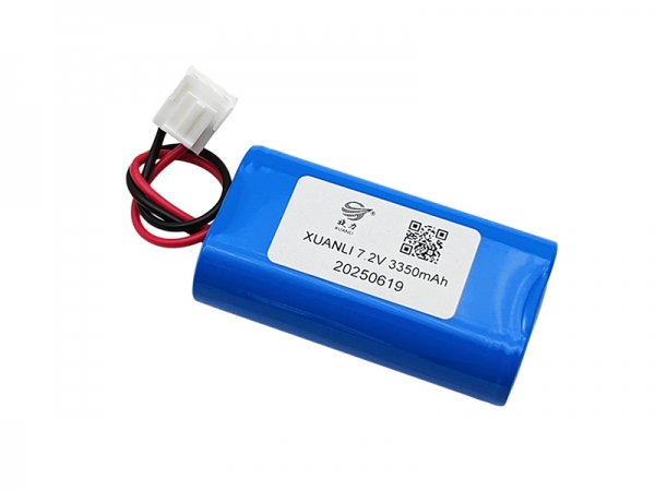 7.2V 3350mAh圓柱鋰電池|18650 鋰電池 2pin